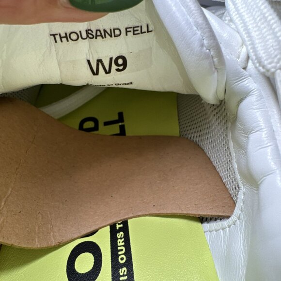 Thousand Fell Lace-up Women's Size 9 White/ Light Blue Sneakers New - Picture 6 of 7